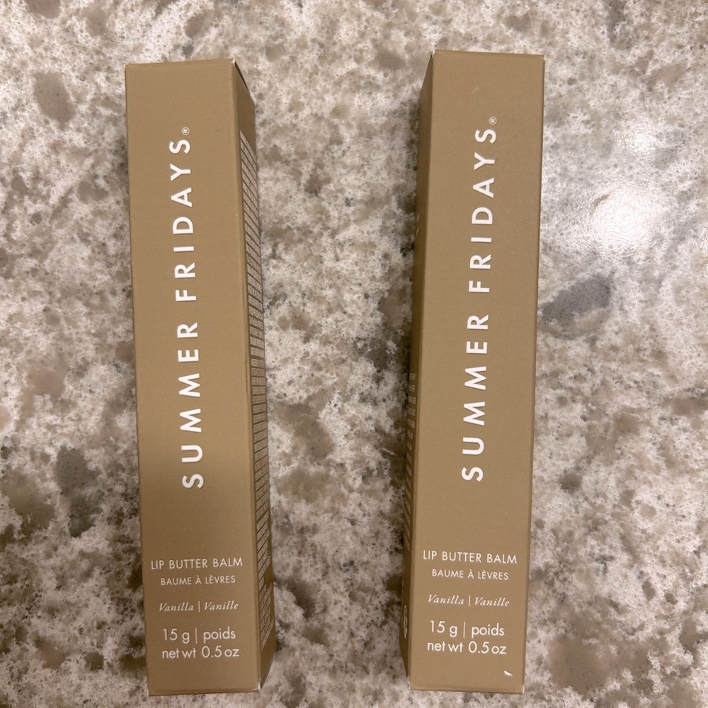 Summer Fridays Lip Butter Balm in Vanilla 0.5oz, New in box